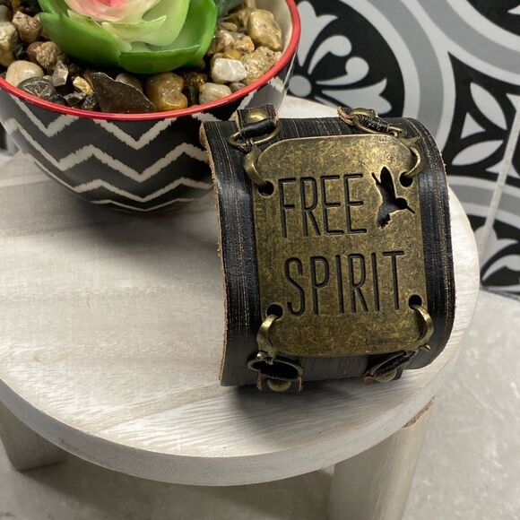 'FREE SPIRIT' Leather cuff - Picture 6 of 7